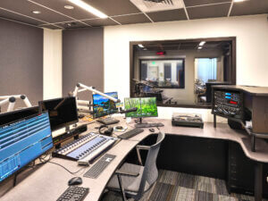 Broadcasting room and equipment